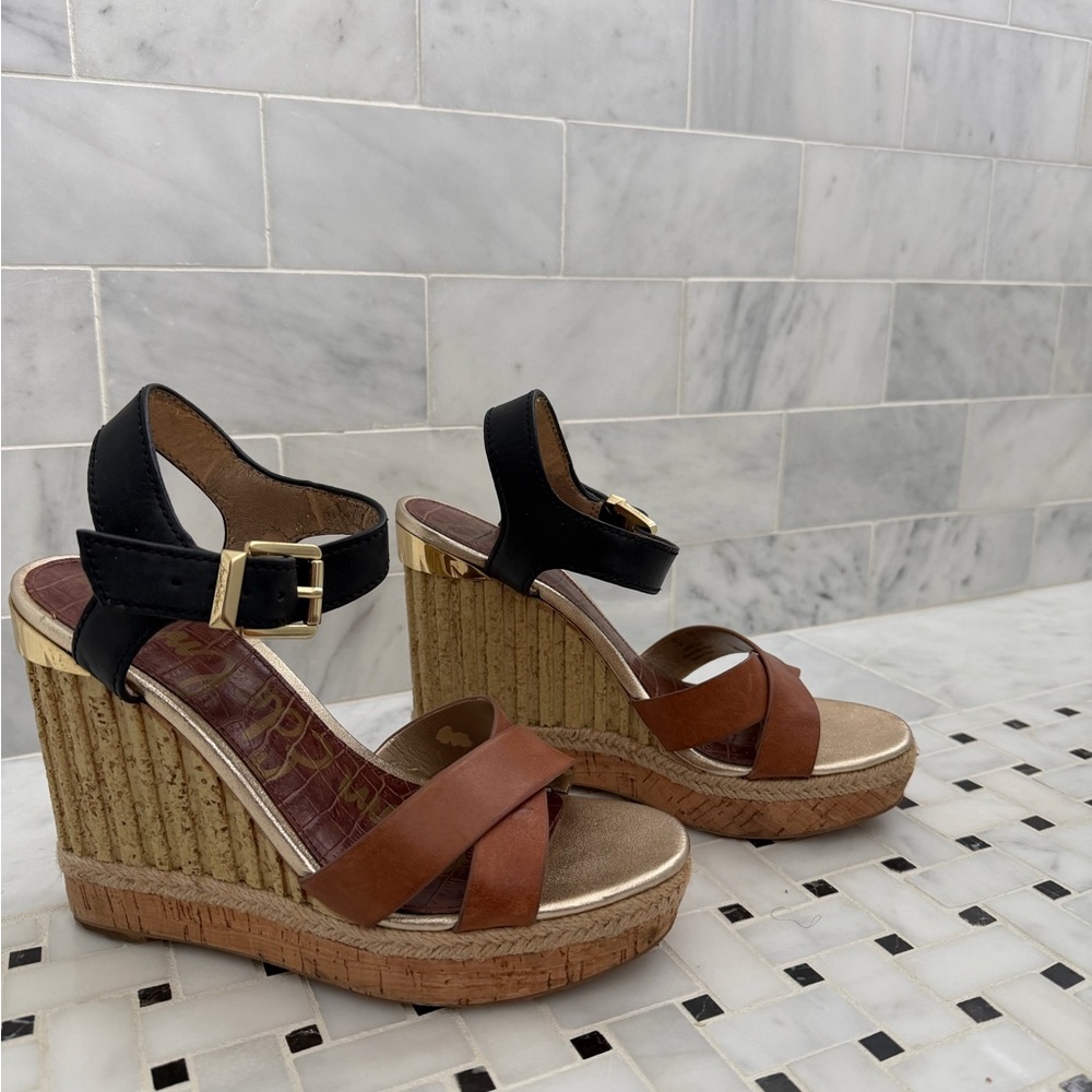 Sam Edelman Wedge Sandals - Picture 1 of 5